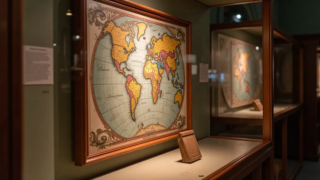 Display of a beautifully restored antique map